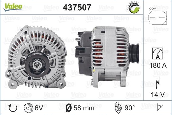 Valeo 437507 - Ģenerators adetalas.lv