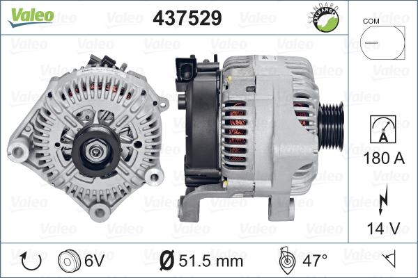 Valeo 437529 - Ģenerators adetalas.lv