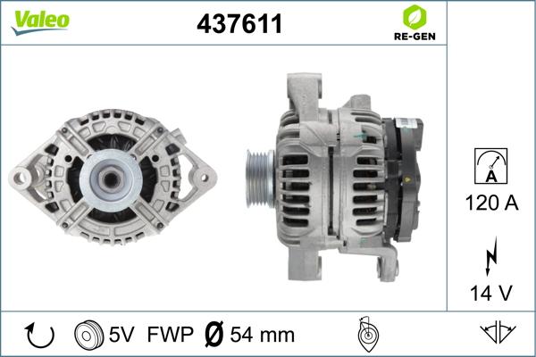 Valeo 437611 - Ģenerators adetalas.lv