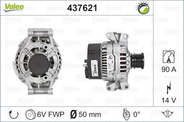 Valeo 437621 - Ģenerators adetalas.lv