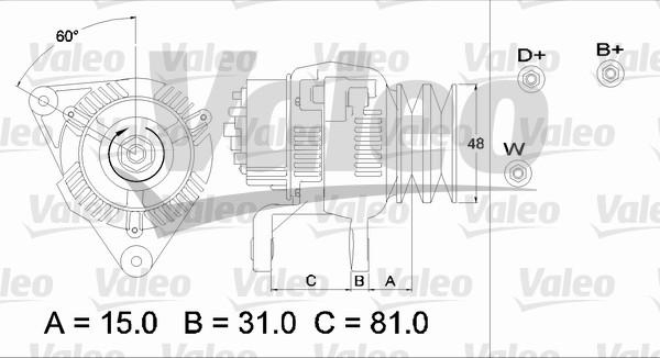 Valeo 437195 - Ģenerators adetalas.lv