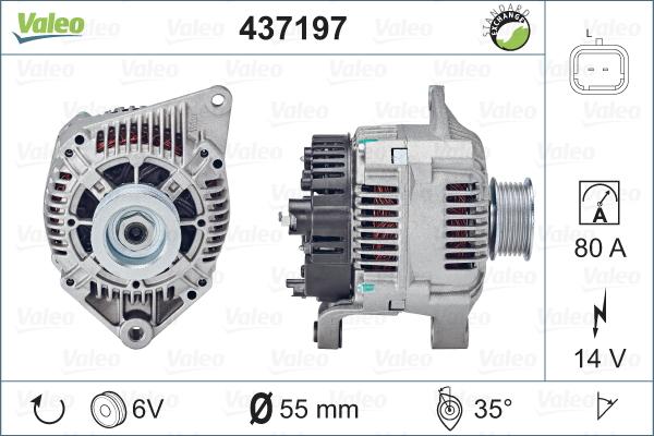 Valeo 437197 - Ģenerators adetalas.lv