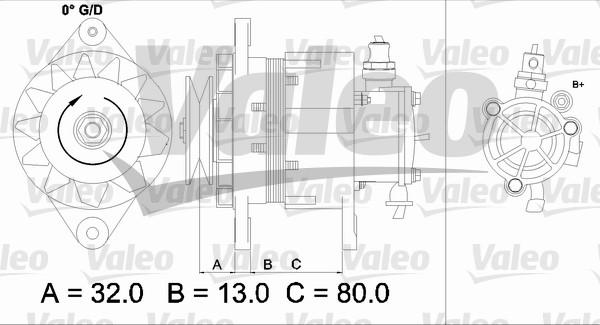 Valeo 437144 - Ģenerators adetalas.lv