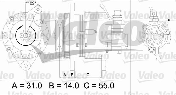 Valeo 437145 - Ģenerators adetalas.lv