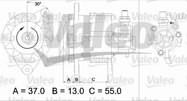 Valeo 437146 - Ģenerators adetalas.lv