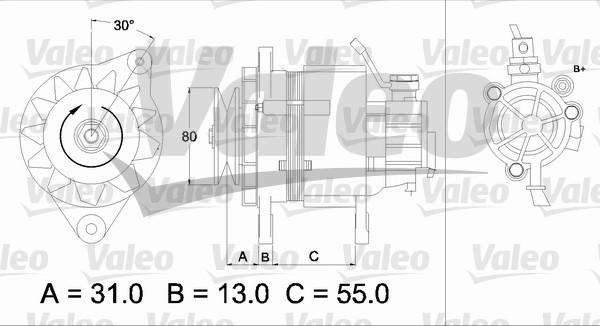 Valeo 437148 - Ģenerators adetalas.lv