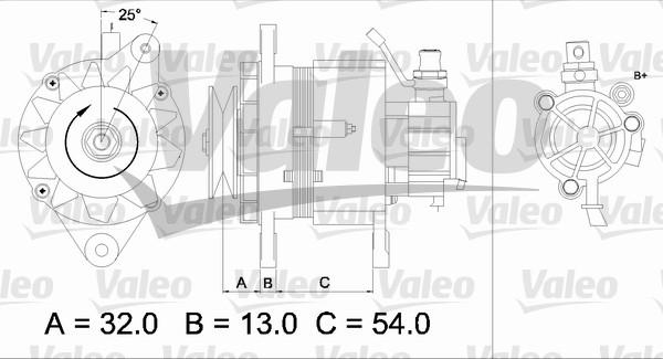 Valeo 437143 - Ģenerators adetalas.lv