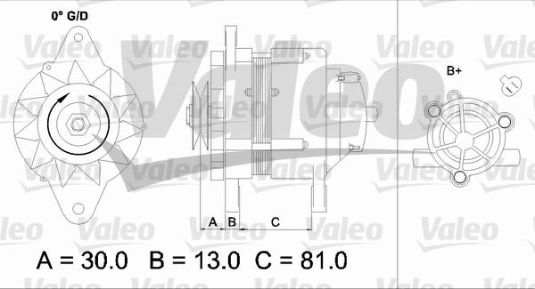 Valeo 437150 - Ģenerators adetalas.lv