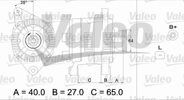 Valeo 437168 - Ģenerators adetalas.lv