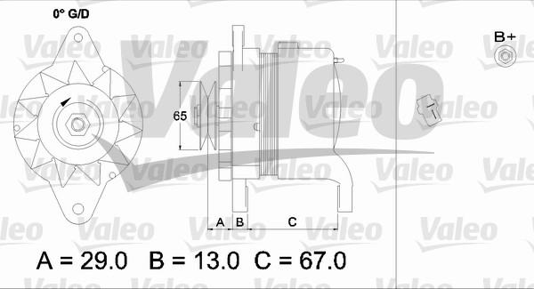 Valeo 437162 - Ģenerators adetalas.lv