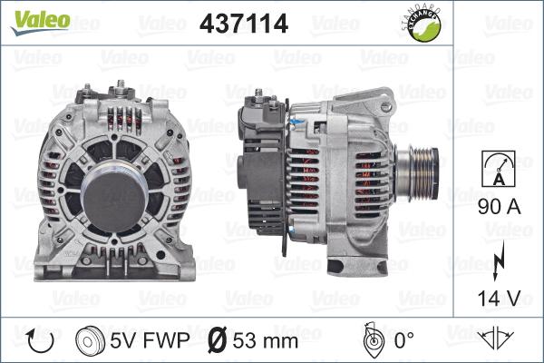 Valeo 437114 - Ģenerators adetalas.lv