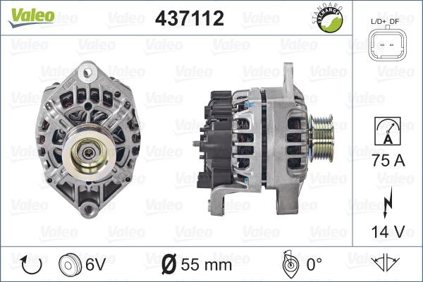 Valeo 437112 - Ģenerators adetalas.lv