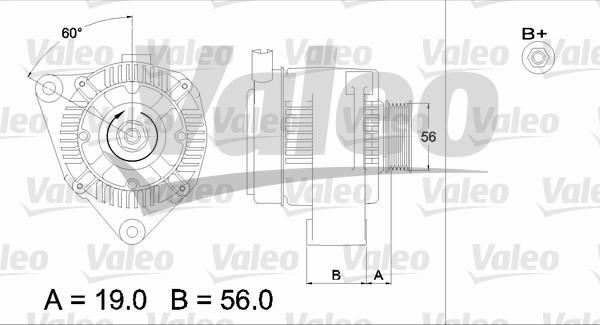 Valeo 437186 - Ģenerators adetalas.lv