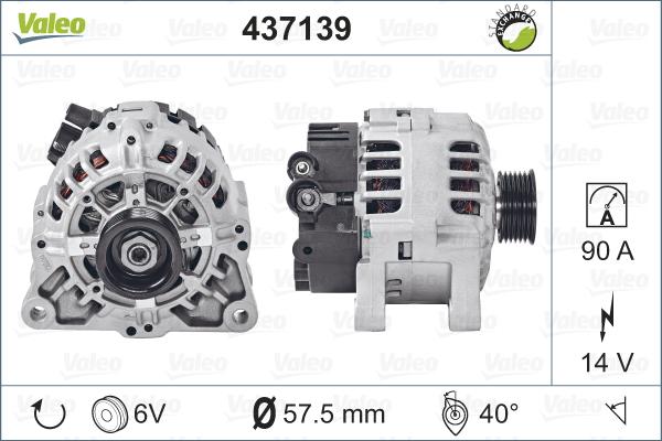 Valeo 437139 - Ģenerators adetalas.lv