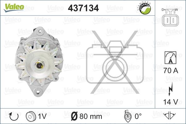 Valeo 437134 - Ģenerators adetalas.lv