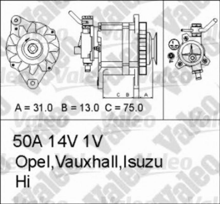 Valeo 437132 - Ģenerators adetalas.lv