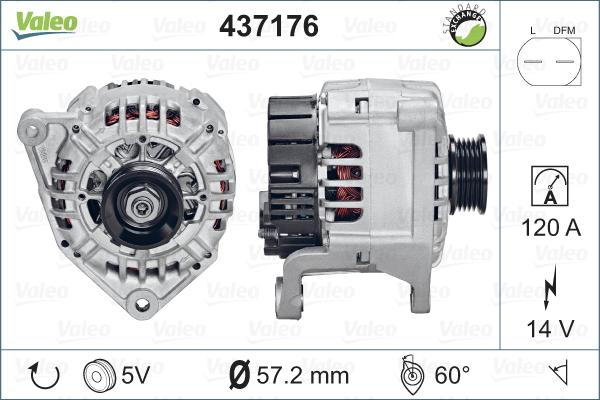 Valeo 437176 - Ģenerators adetalas.lv