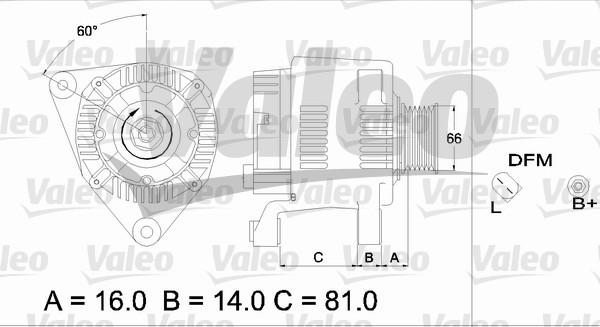 Valeo 437178 - Ģenerators adetalas.lv