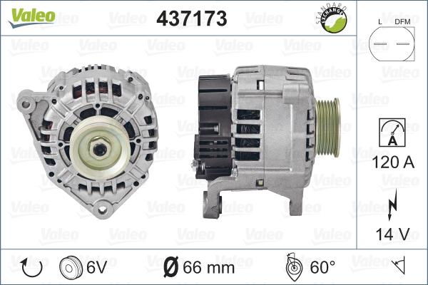 Valeo 437173 - Ģenerators adetalas.lv