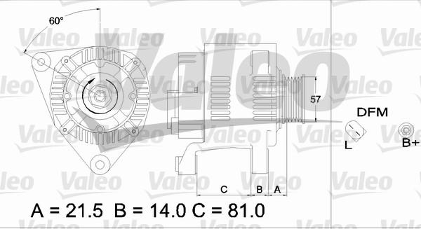 Valeo 437177 - Ģenerators adetalas.lv