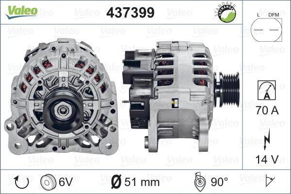 Valeo 437399 - Ģenerators adetalas.lv