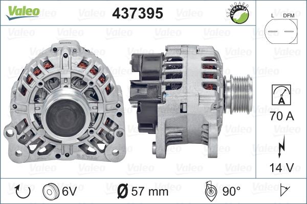 Valeo 437395 - Ģenerators adetalas.lv