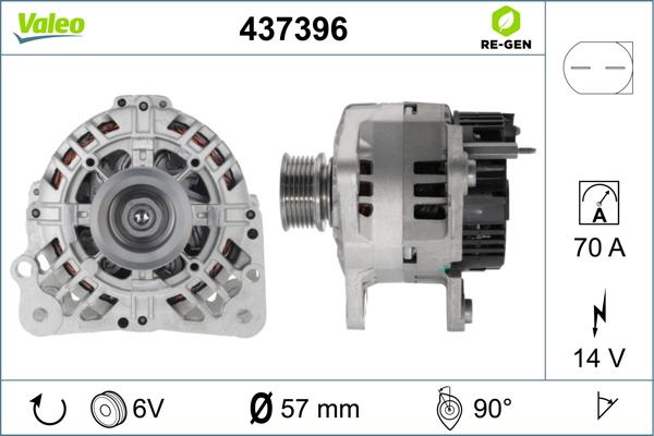 Valeo 437396 - Ģenerators adetalas.lv