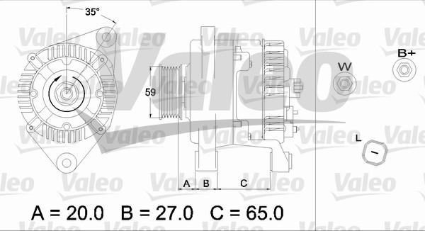 Valeo 437347 - Ģenerators adetalas.lv