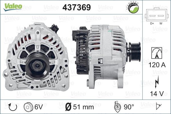 Valeo 437369 - Ģenerators adetalas.lv