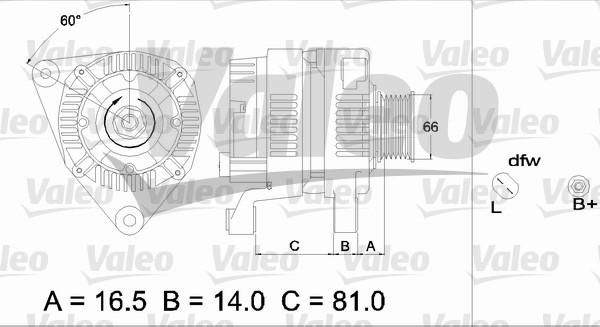 Valeo 437365 - Ģenerators adetalas.lv