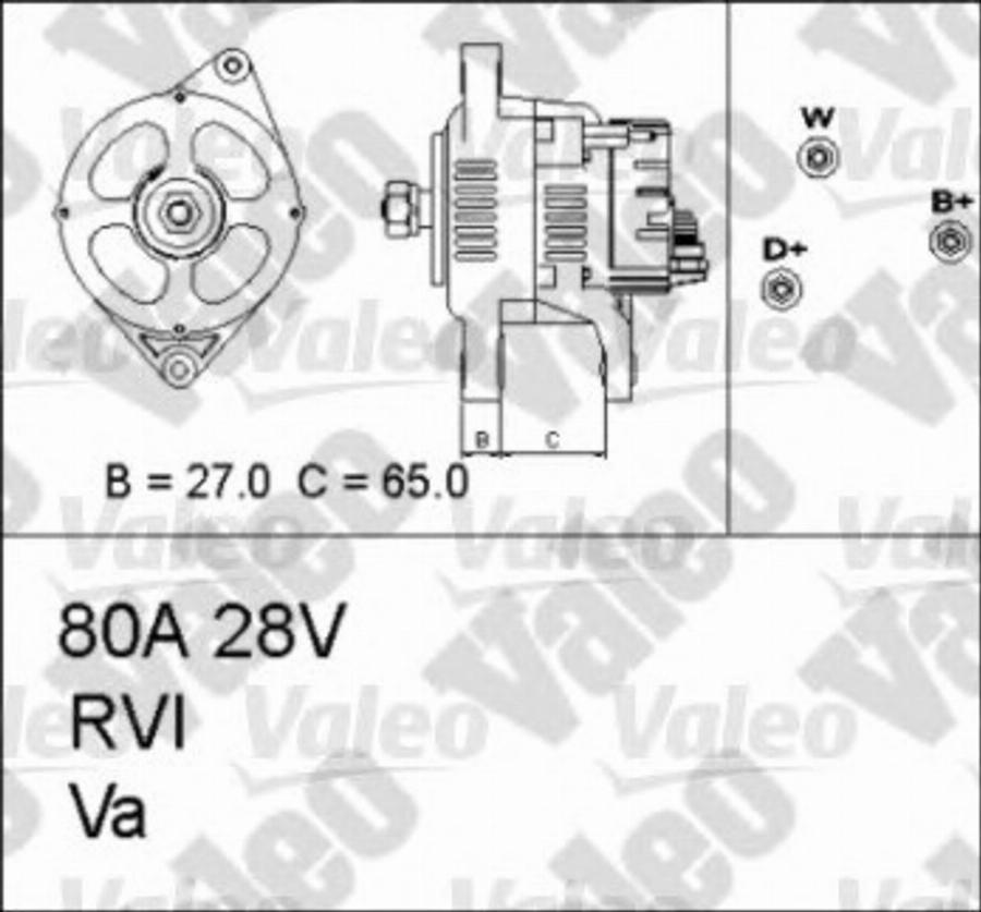 Valeo 437308 - Ģenerators adetalas.lv