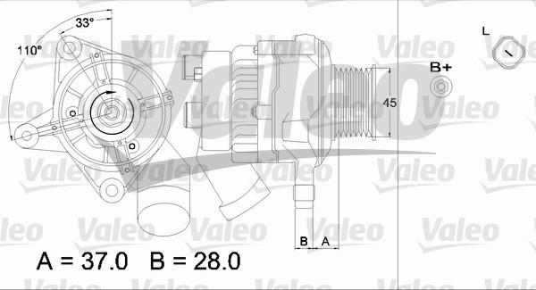 Valeo 437319 - Ģenerators adetalas.lv