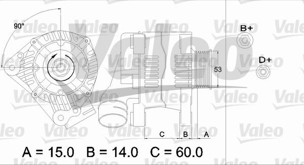 Valeo 437384 - Ģenerators adetalas.lv