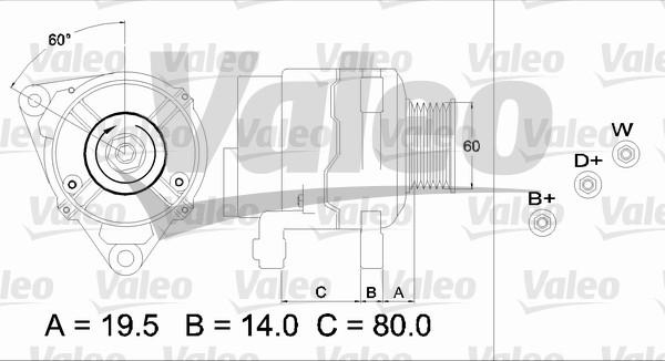 Valeo 437385 - Ģenerators adetalas.lv