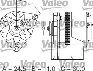 Valeo 437380 - Ģenerators adetalas.lv