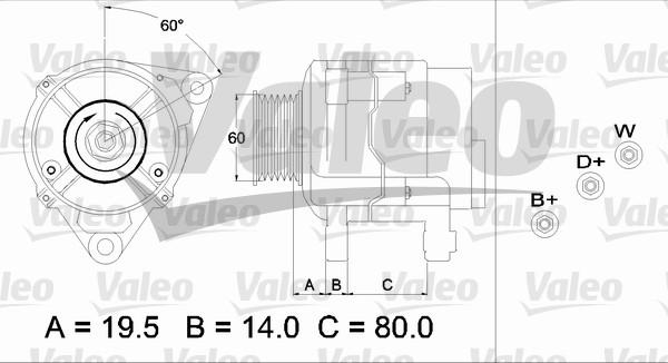 Valeo 437383 - Ģenerators adetalas.lv