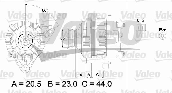 Valeo 437334 - Ģenerators adetalas.lv