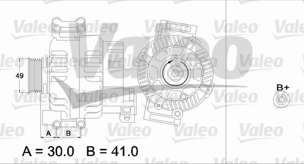 Valeo 437374 - Ģenerators adetalas.lv