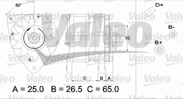 Valeo 437371 - Ģenerators adetalas.lv