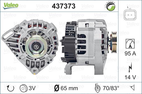 Valeo 437373 - Ģenerators adetalas.lv