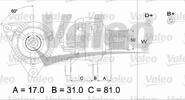 Valeo 437209 - Ģenerators adetalas.lv