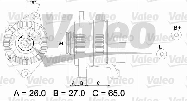 Valeo 437206 - Ģenerators adetalas.lv