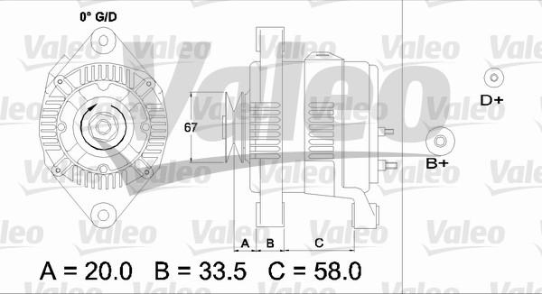 Valeo 437207 - Ģenerators adetalas.lv