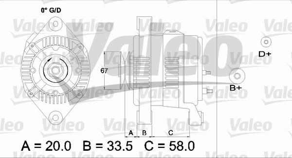 Valeo 437211 - Ģenerators adetalas.lv