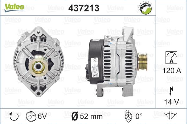 Valeo 437213 - Ģenerators adetalas.lv