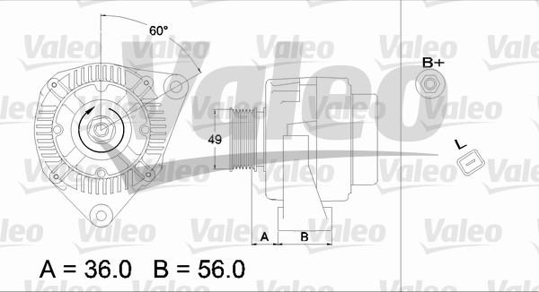 Valeo 437225 - Ģenerators adetalas.lv