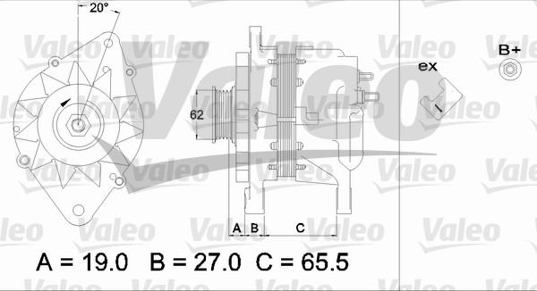 Valeo 437220 - Ģenerators adetalas.lv