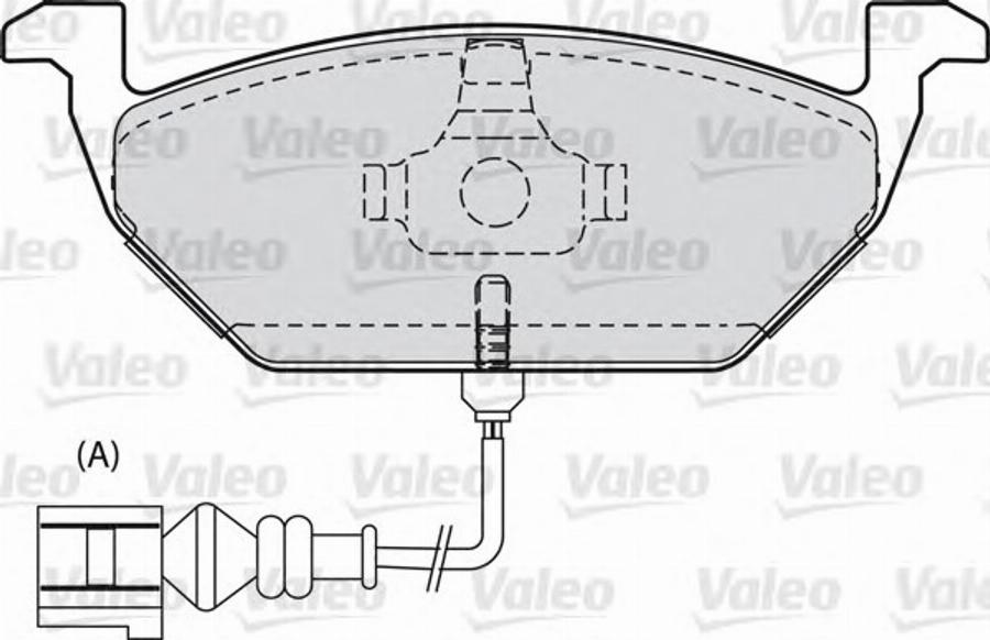 Valeo 598554 - Bremžu uzliku kompl., Disku bremzes adetalas.lv