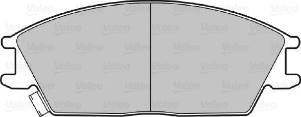 Valeo 670052 - Bremžu uzliku kompl., Disku bremzes adetalas.lv