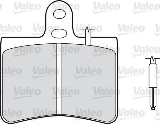 Valeo 598145 - Bremžu uzliku kompl., Disku bremzes adetalas.lv